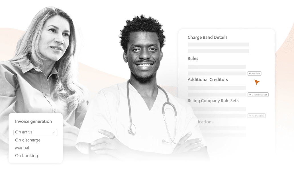 Invoice generation and charge band rules in Cority Meddbase